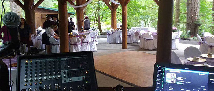 Events by Kdub; DJ Services for Weddings; Oregon DJ; Event DJ Microphone up close; Various music